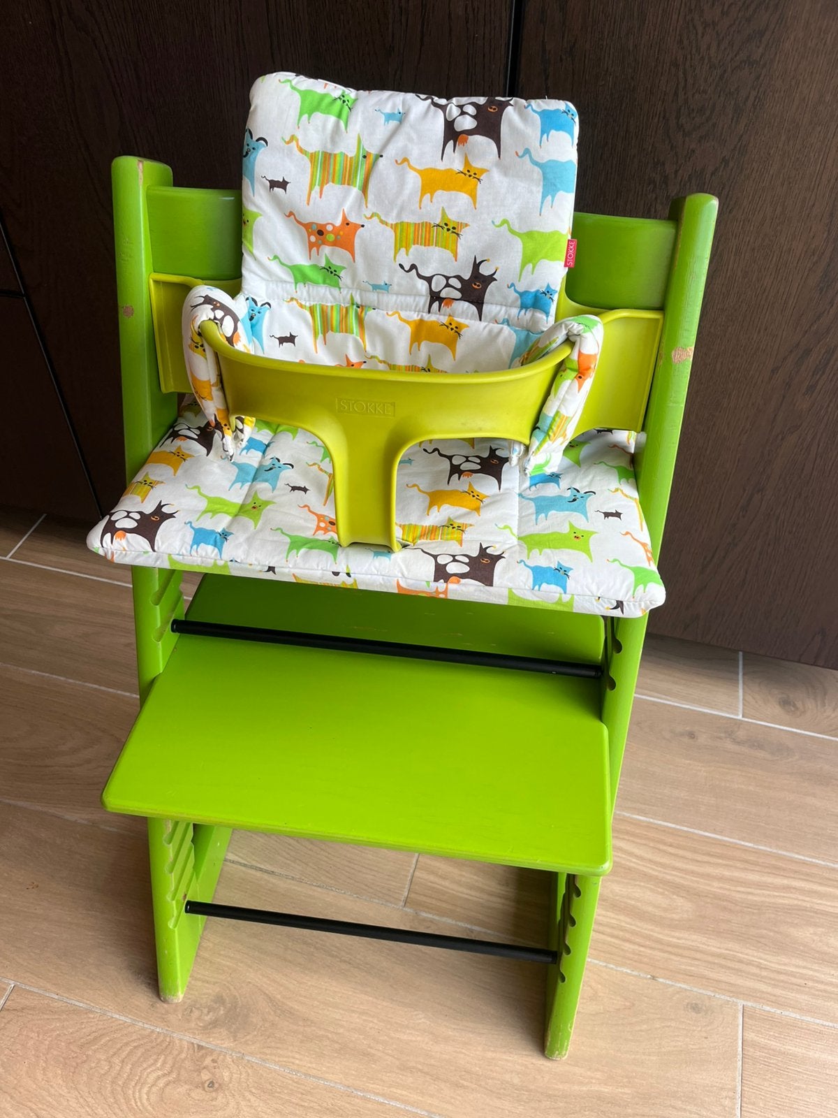 Stokke tripptrapp groen met accessoires, Enlèvement, Comme neuf