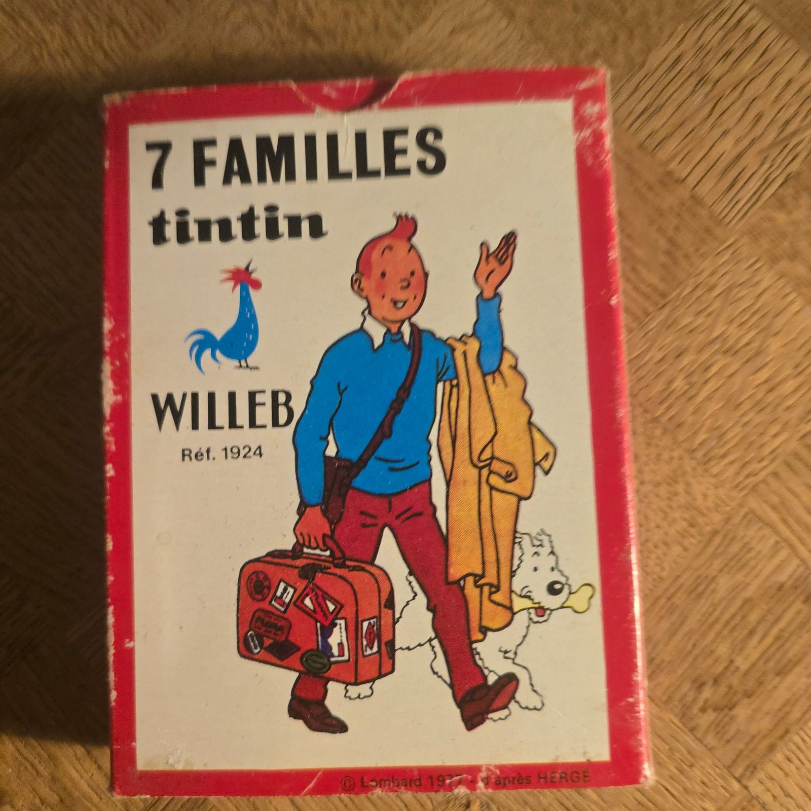 Jeux de cartes 7familles Tintin 1977, Collections, Enlèvement ou Envoi, Comme neuf