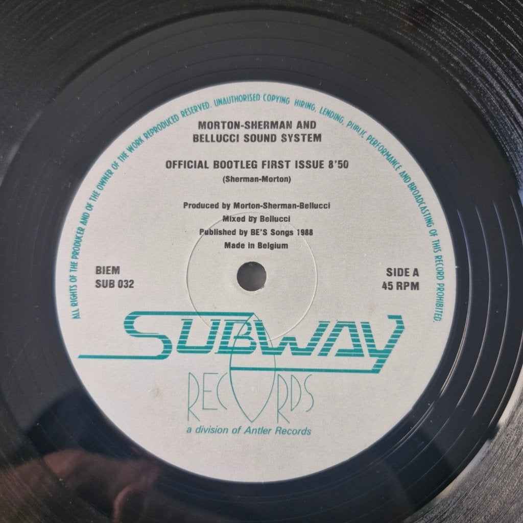 Vinyle - Vinyle Morton Sherman Bellucci, premier numéro, 12", CD & DVD, Vinyles | Dance & House, 12 pouces, Enlèvement ou Envoi