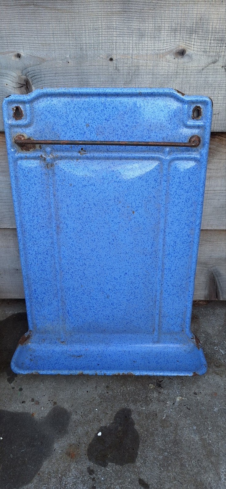 Houder email keukengerei blauw, Antiek en Kunst, Ophalen