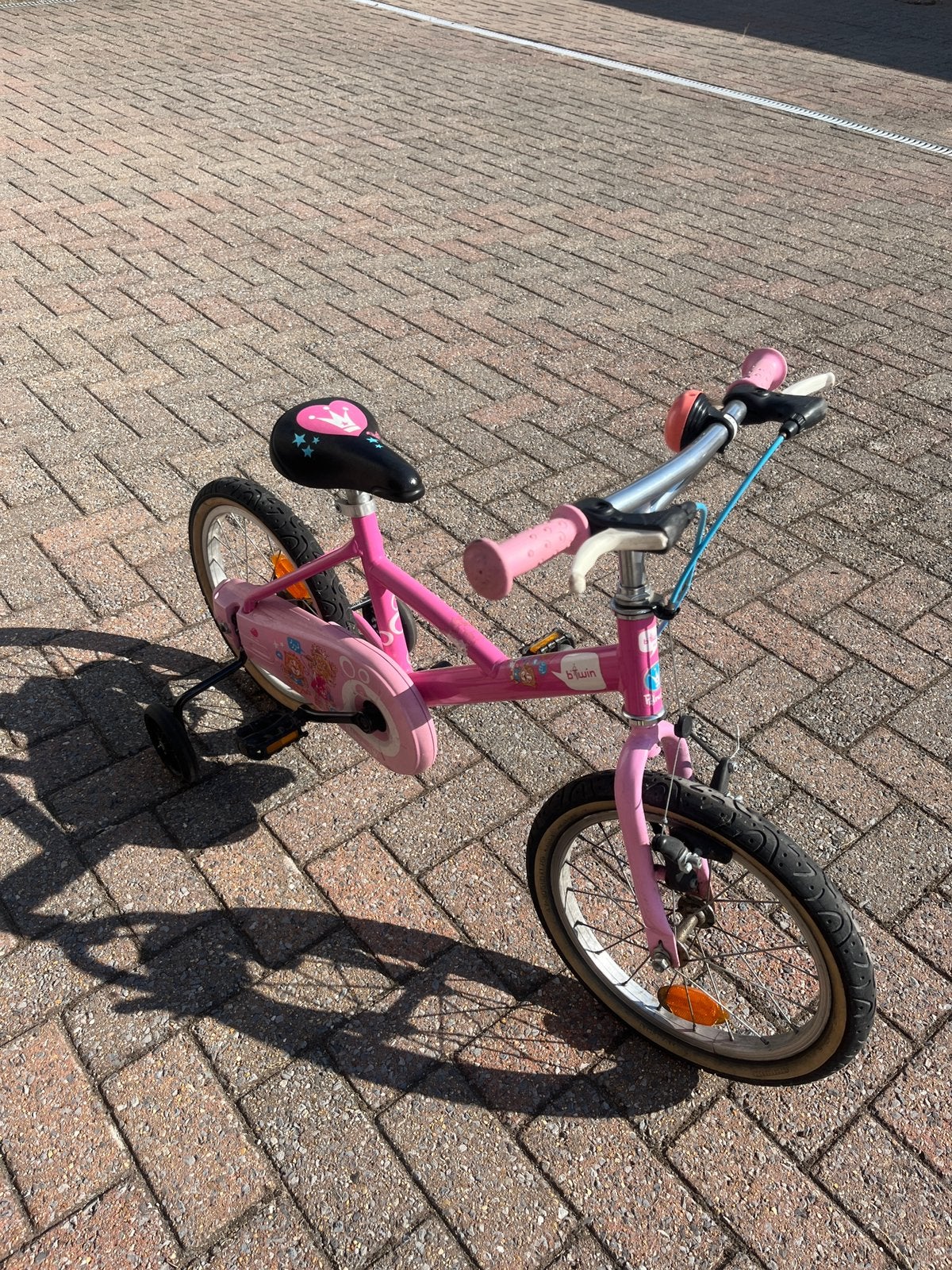 Kinderfiets (3-7j) gratis te geven, Vélos & Vélomoteurs, Enlèvement, Utilisé, Stabilisateurs
