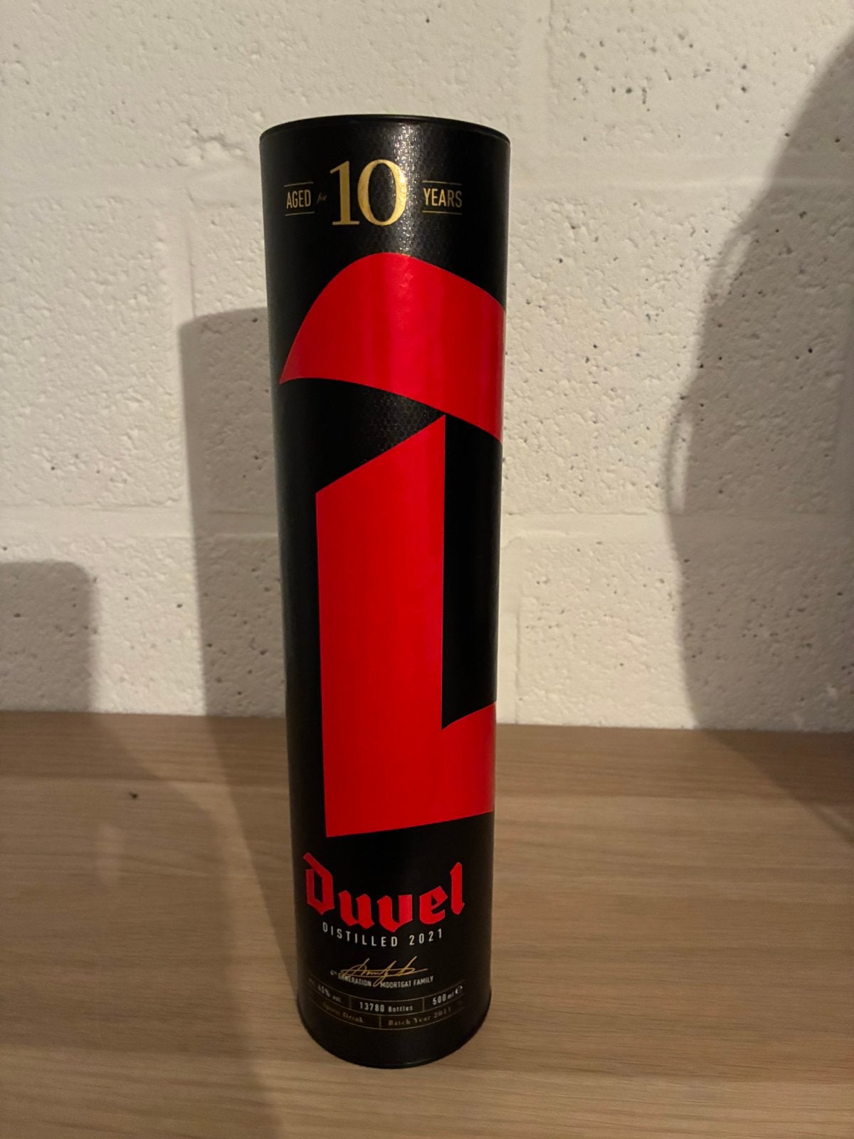 Duvel distilled 2021, Huis en Inrichting, Ophalen, Zo goed als nieuw