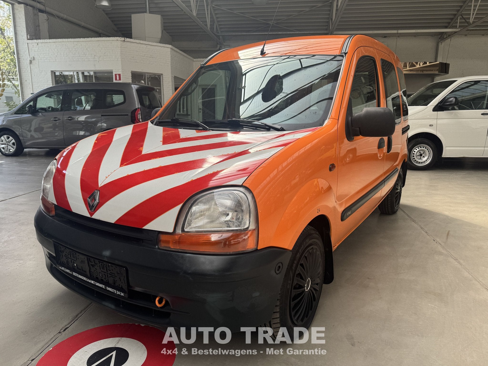 Renault Kangoo 1.4 Benzine | !89.000km! | Ex Overheid | 1J G, Auto's, Voorwielaandrijving, Monovolume, 75 pk, Renault