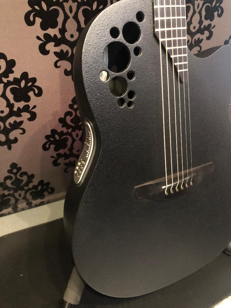 Ovation Elite T 1778T - Black OP-PRO Preamp + CASE, Muziek en Instrumenten, Snaarinstrumenten | Gitaren | Akoestisch, Gebruikt