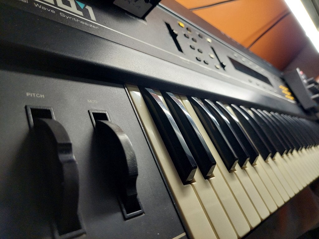 Ensoniq esq-1 met extra's, Musique & Instruments, Claviers, Enlèvement, Utilisé, 61 touches, Connexion MIDI