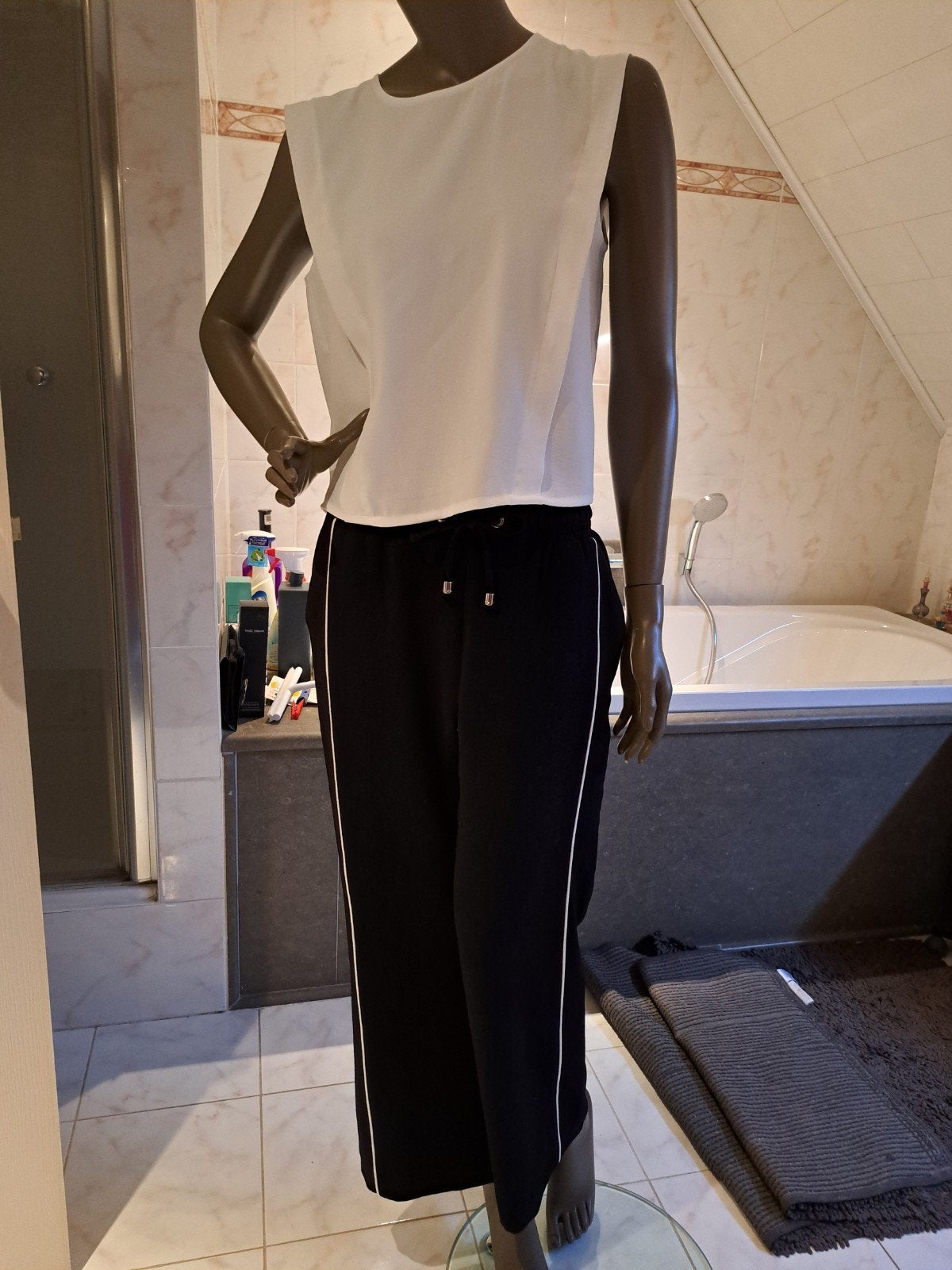 broek caroline biss maat 36 zwart, Ophalen, Zwart, Zo goed als nieuw, Maat 36 (S)