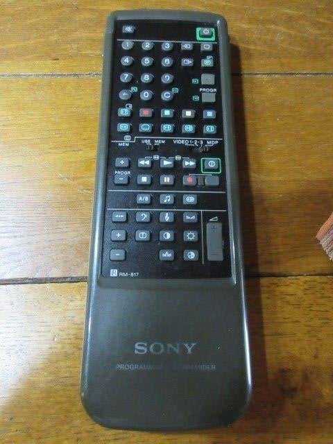 Sony RMT-817 TV/VCR afstandsbediening, Ophalen of Verzenden, Gebruikt, Origineel, Tv