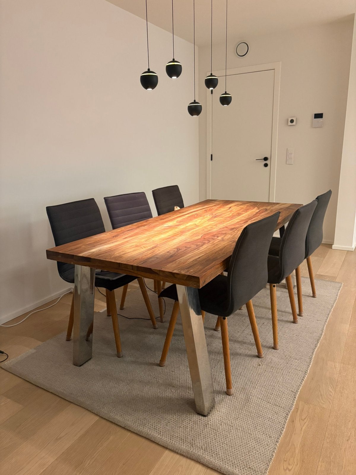 Table bois 200x90x73, Maison & Meubles, Tables | Tables à manger, Enlèvement, Comme neuf