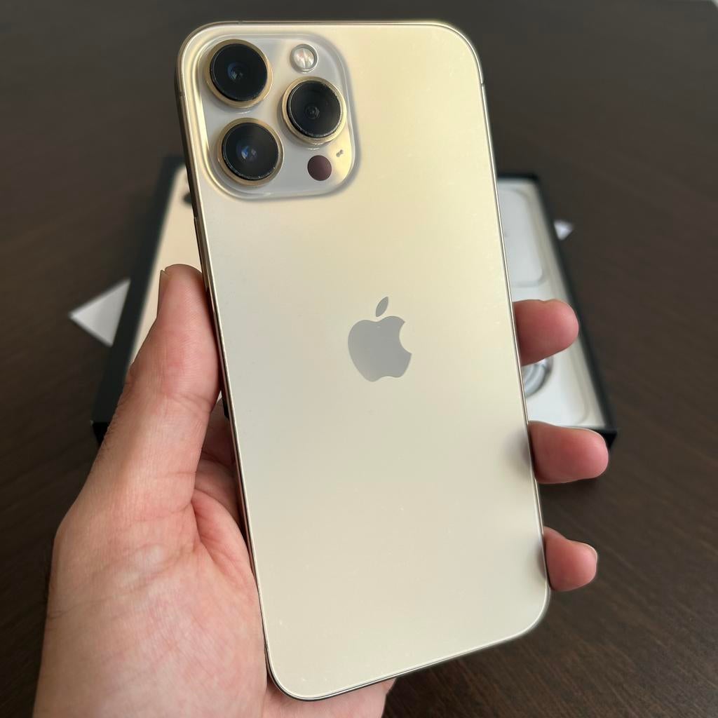 iPhone 13 Pro Max garantie, batterie 100%, boite, facture, 128 GB, Or, Comme neuf, IPhone 13 Pro Max