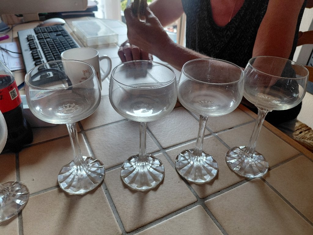 Verre en cristal, Antiquités & Art, Enlèvement ou Envoi