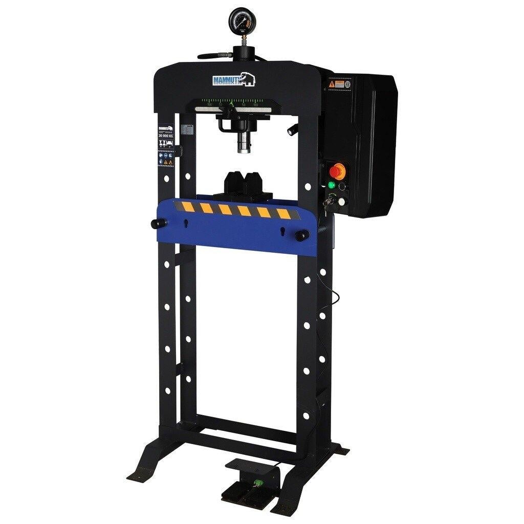 Mammuth werkplaatspers 20 ton elektrisch X-Serie, Verzenden