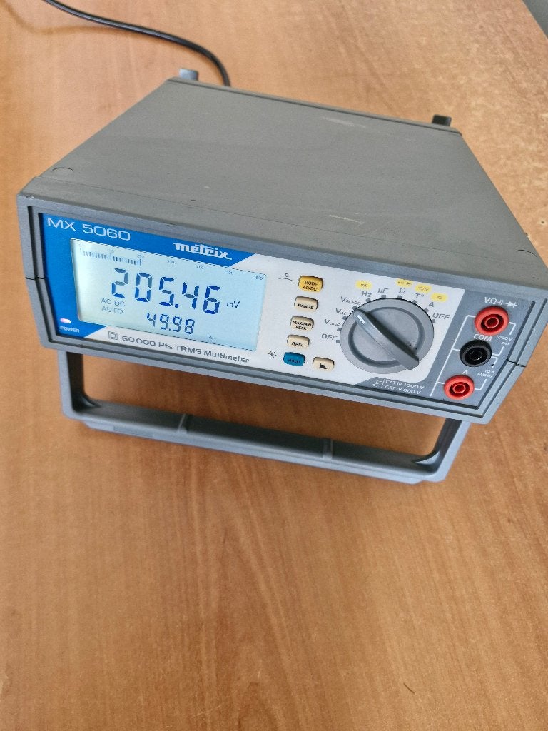 Multimètre de table Metrix MX 5060 TRMS 60000 Pts, Enlèvement, Comme neuf, Multimètre