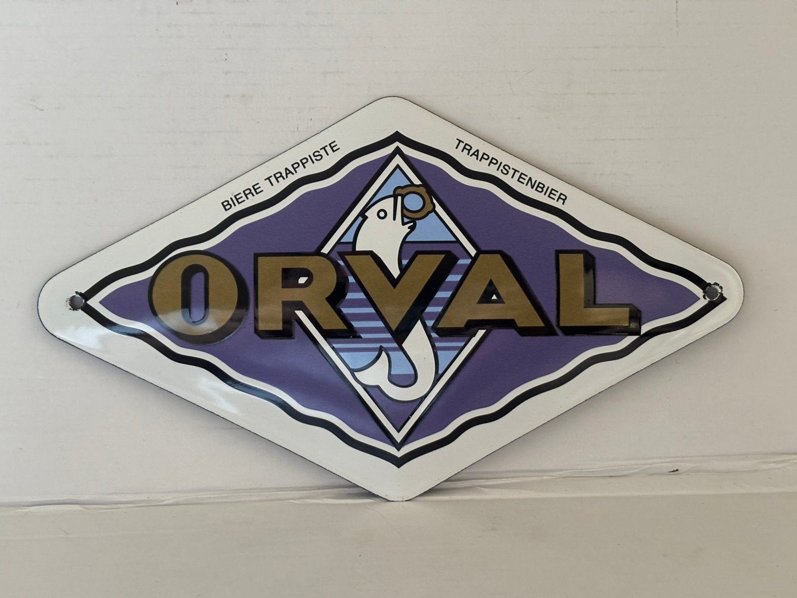 Plaque émaillée orval, Enlèvement ou Envoi, Comme neuf