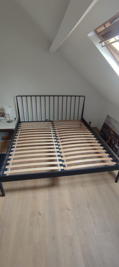 Frame dubbel bed, Huis en Inrichting, Slaapkamer | Bedden, Ophalen, Zo goed als nieuw