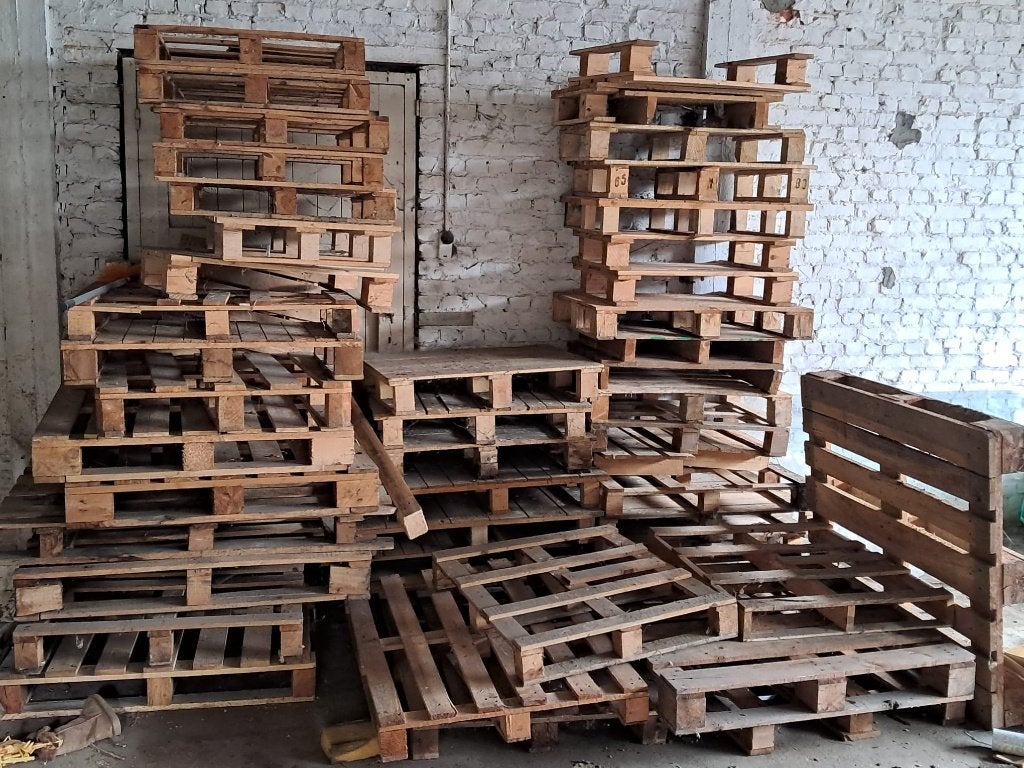 paletten, Tuin en Terras, 6 m³ of meer, Ophalen, Overige houtsoorten, Blokken