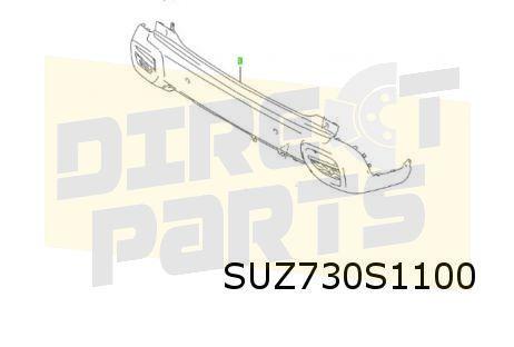 Suzuki S-Cross (1/22-) (JY / AKK) achterbumper onder (zwart), Auto-onderdelen, -, Verzenden, -, Nieuw