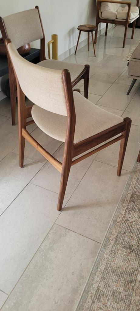 Design stoelen notenhout/palissander, Ophalen
