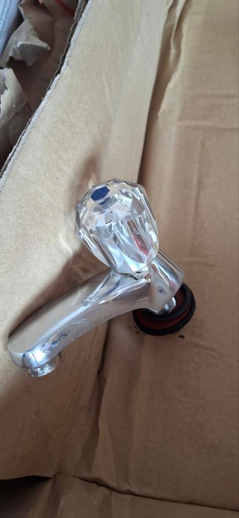 Grohe wastafelkraan, Ophalen, Gebruikt, Glas, Kraan