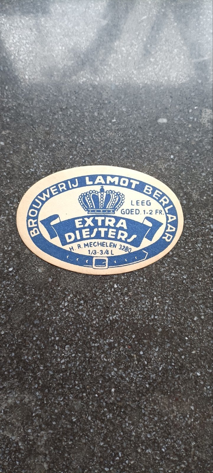 Heel oud bieretiket brouwerij Lamot Berlaar, Verzamelen, Ophalen of Verzenden
