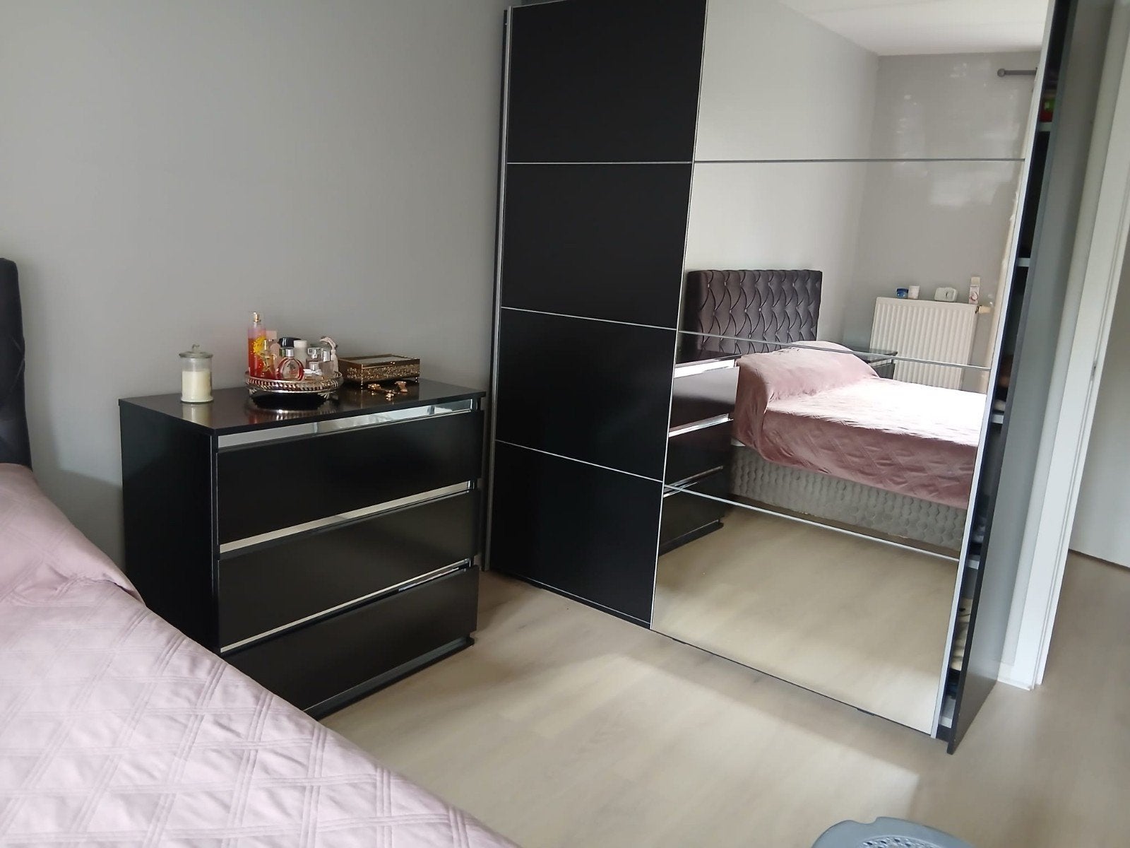 Commode + armoire de vêtements 2 portes, Ophalen, Zo goed als nieuw, Met lade(s)