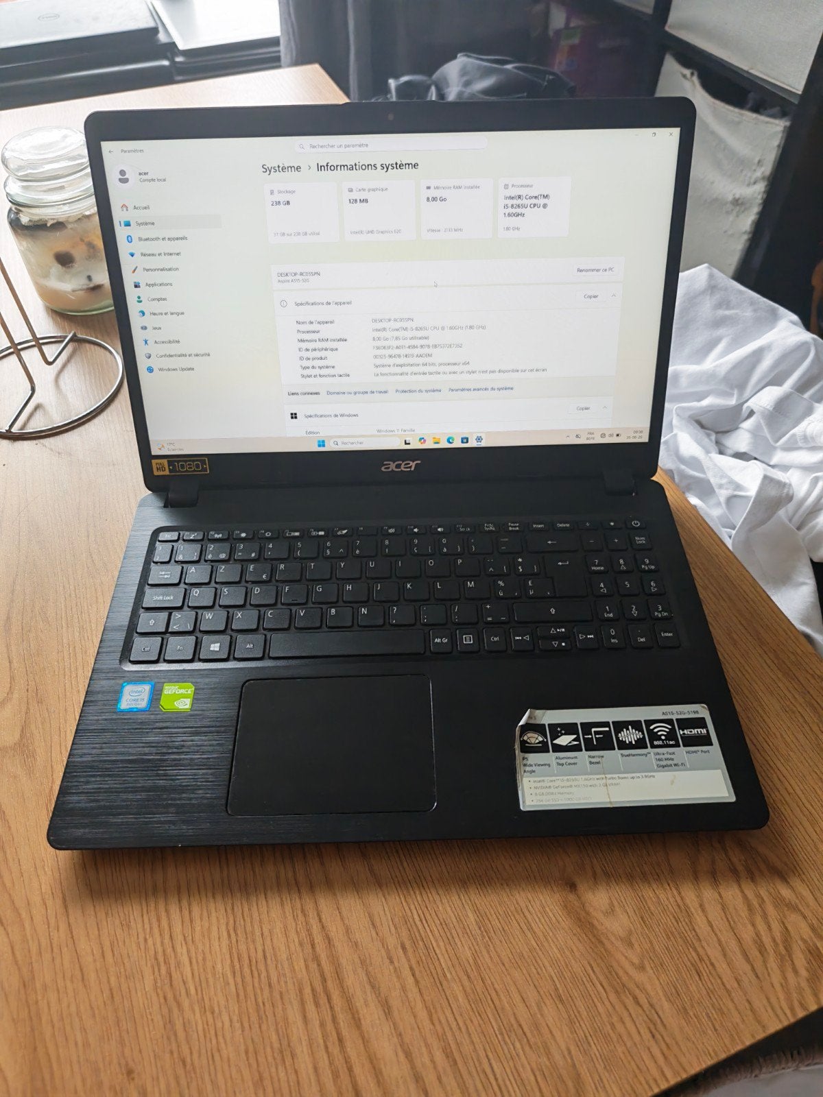 acer aspire 15.6", SSD