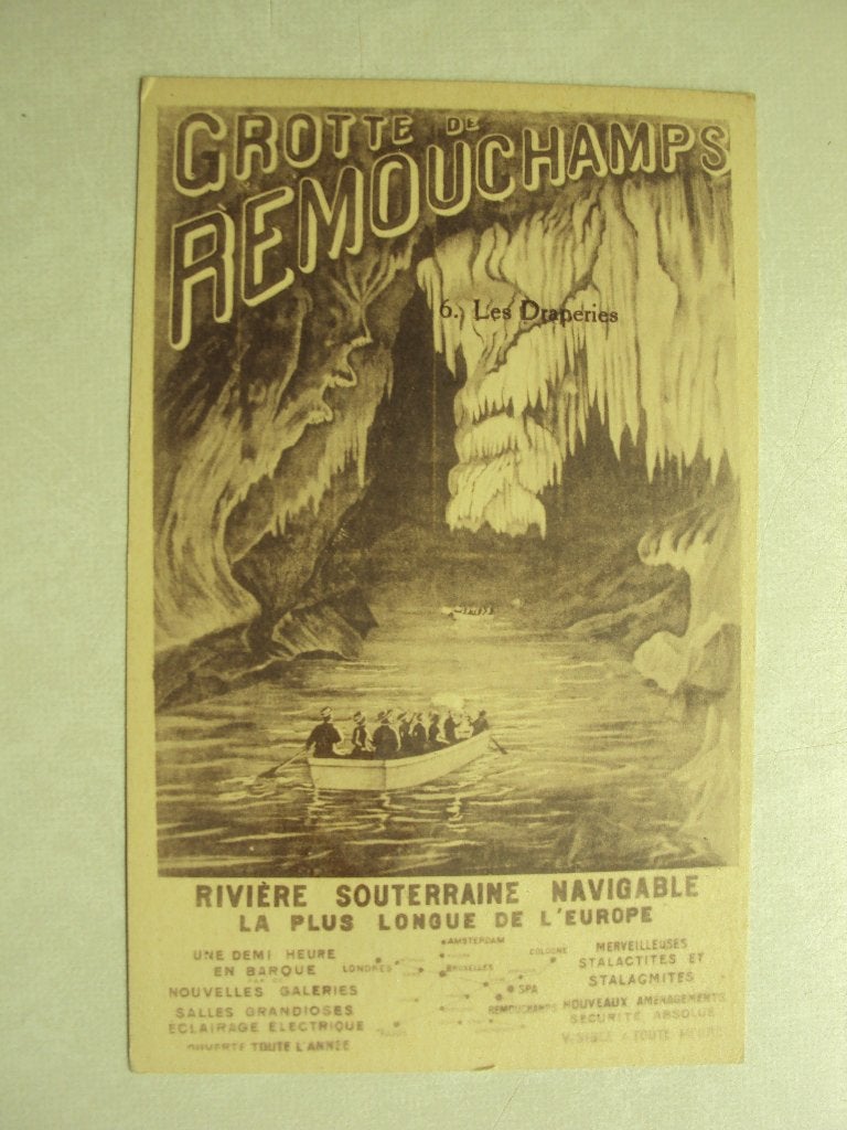 49713 - GROTTE DE REMOUCHAMPS - LES DRAPERIES - ZIE 2 FOTO'S, Verzenden