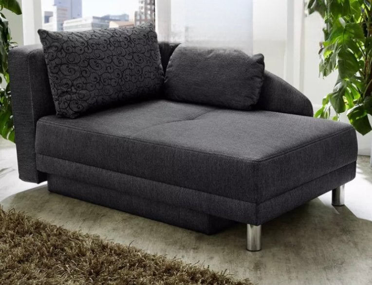 Compact zetelbed grijs, Huis en Inrichting, Slaapkamer | Slaapbanken, Ophalen, Zo goed als nieuw, 80 cm, 200 cm