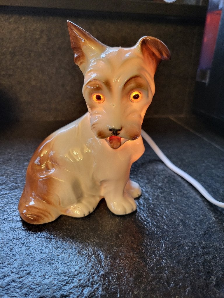 Vintage porseleinen hond, parfumlamp, Enlèvement ou Envoi
