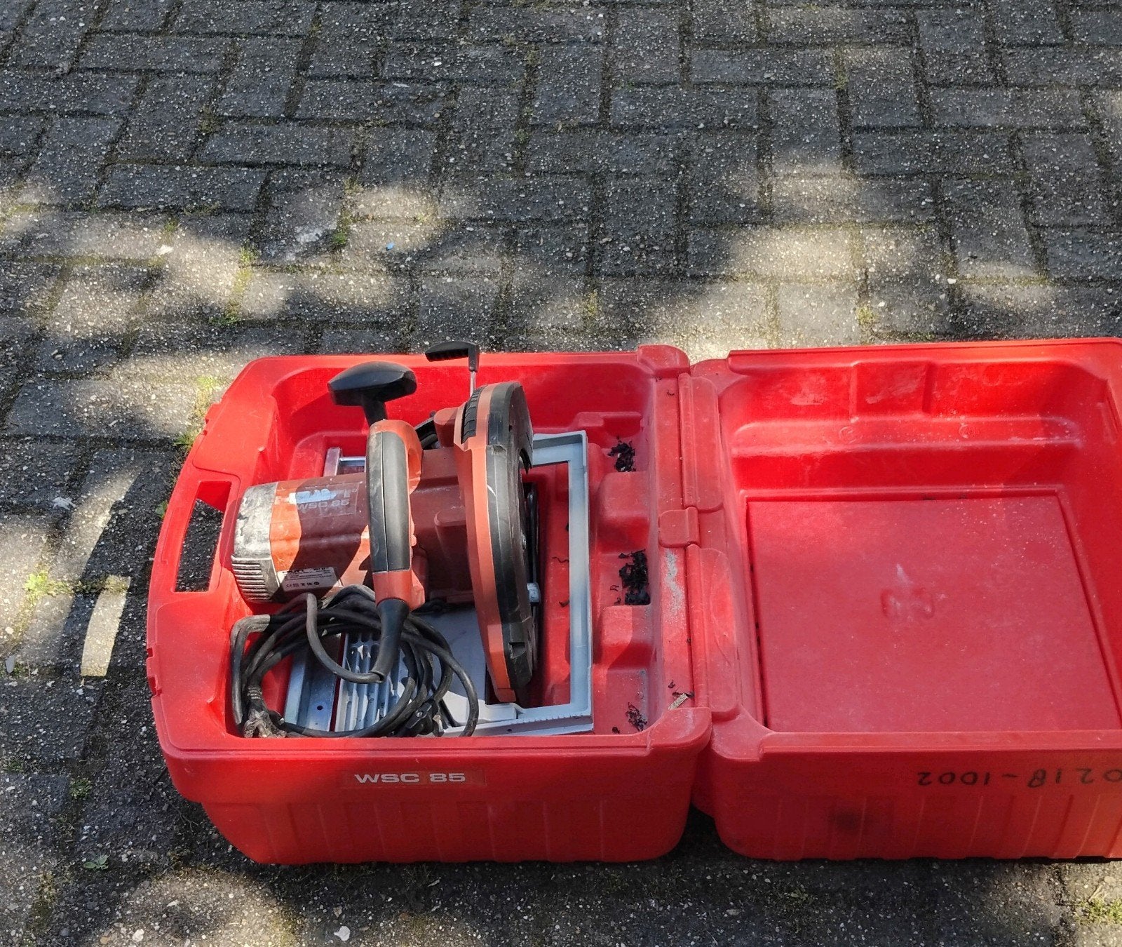 Scie Hilti WSC85, Enlèvement