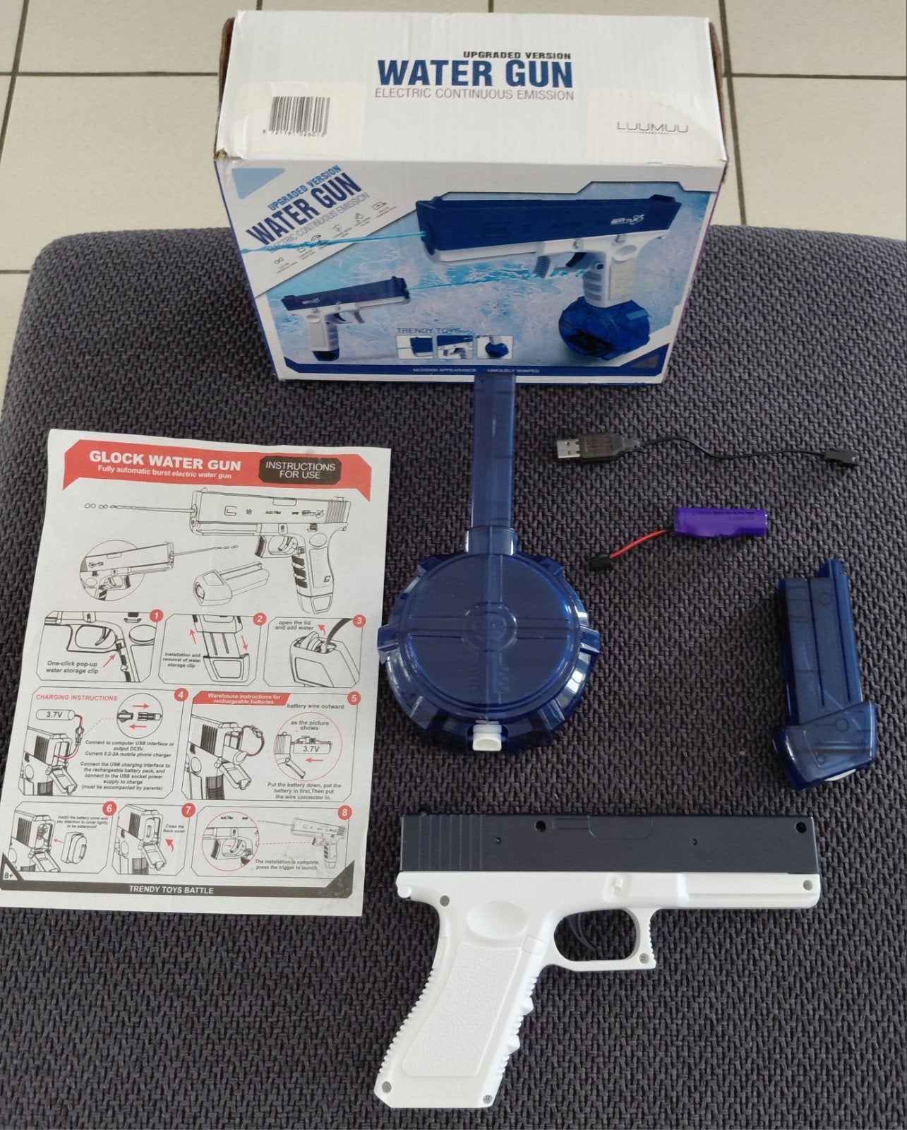 Luumuu elektrisch waterpistool, Ophalen of Verzenden, Zo goed als nieuw