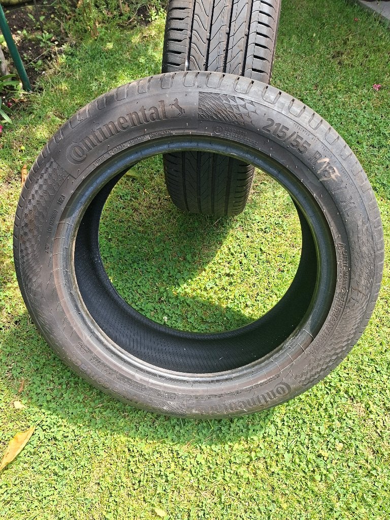 Continental 215/55/R18 Ultracenteur, Véhicule de tourisme, Enlèvement, Utilisé, Pneus hiver