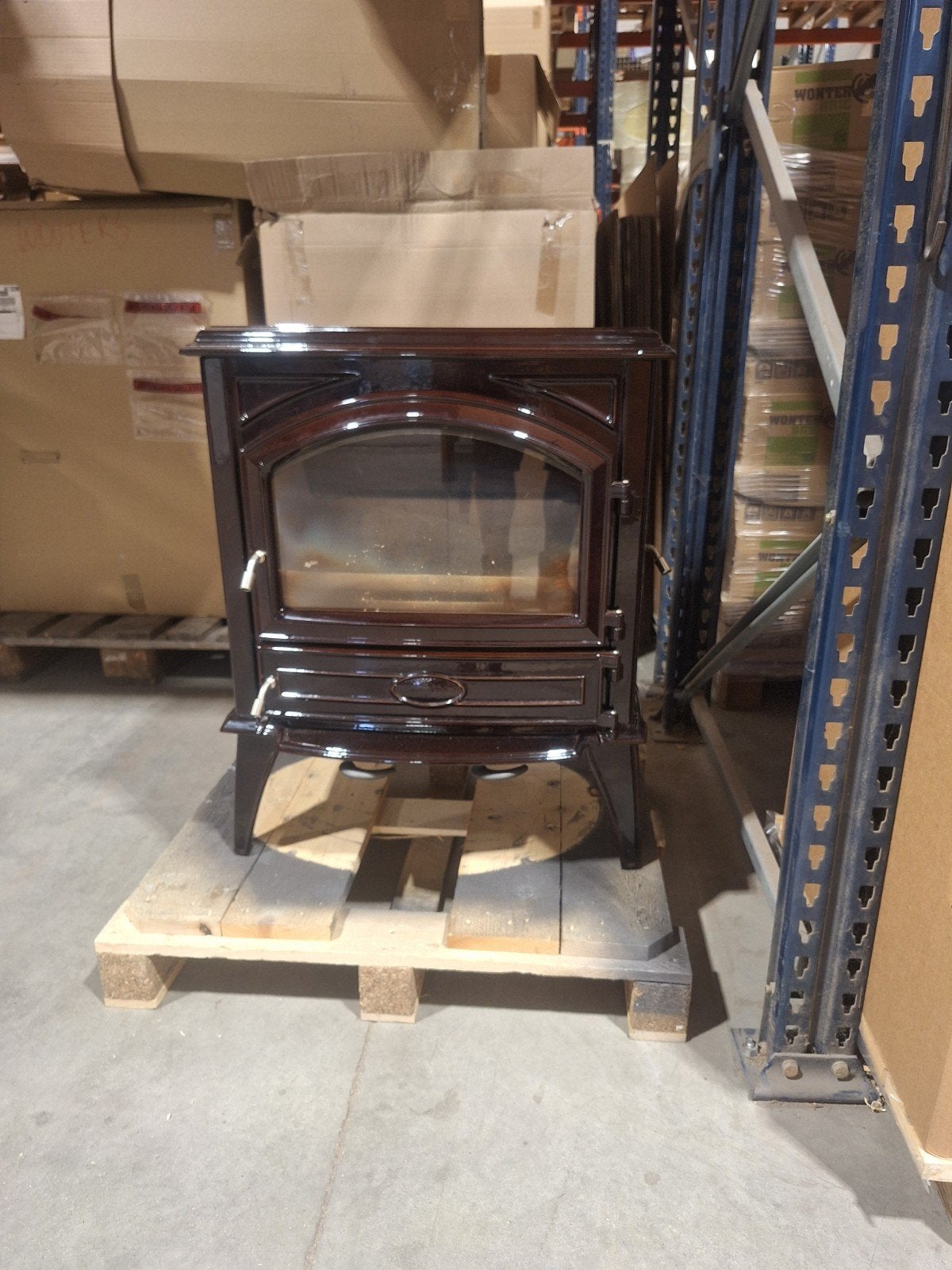 Dovre houtkachel, amper gebruikt, 760mm 650mm 500mm, Comme neuf, Enlèvement, Bois, Autoportant