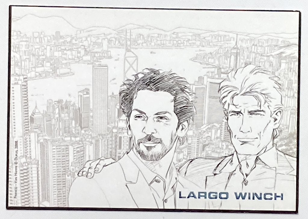Largo Winch carte postal, Envoi, 1980 à nos jours, Non affranchie