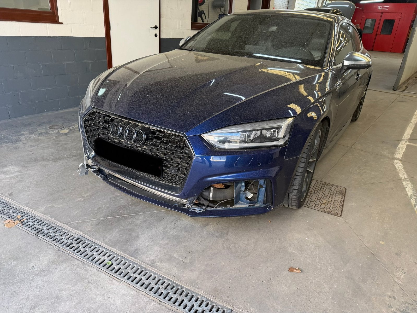 Audi S5 2018 162000KM ONGEVAL, Auto's, Audi, Automaat, Blauw, Bedrijf, Berline