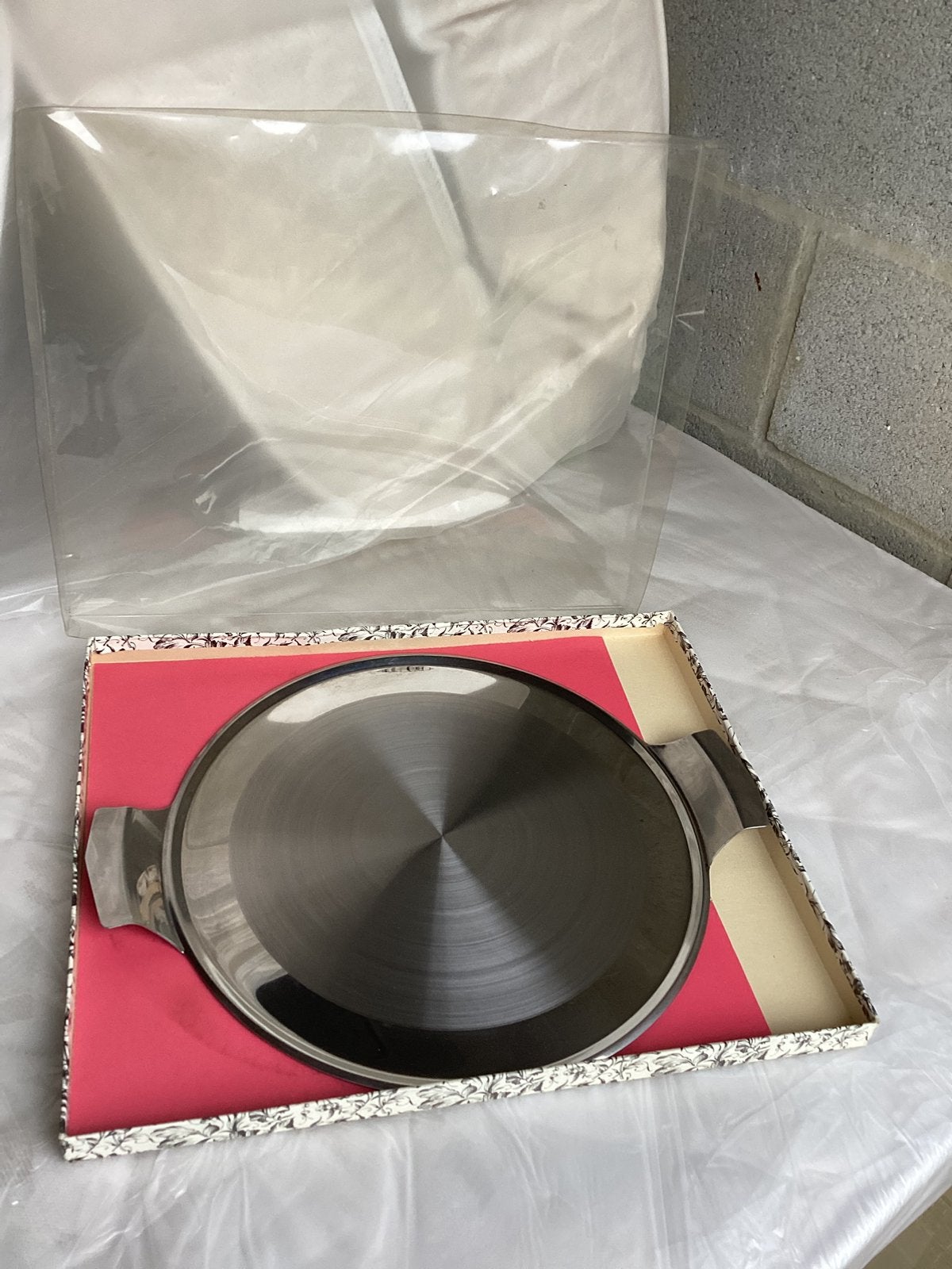 Retro inox taartschotel, Ophalen, Huis en Inrichting