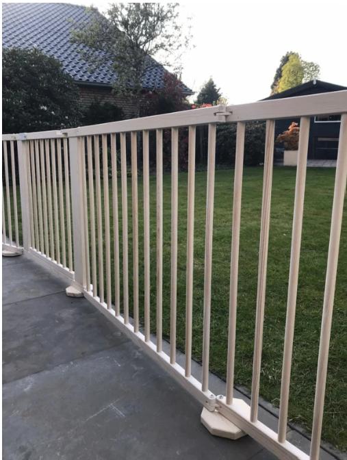 Clôture de sécurité/barrière pour enfants 274,5 cm, Neuf, Enlèvement, 115 cm ou plus, Bois