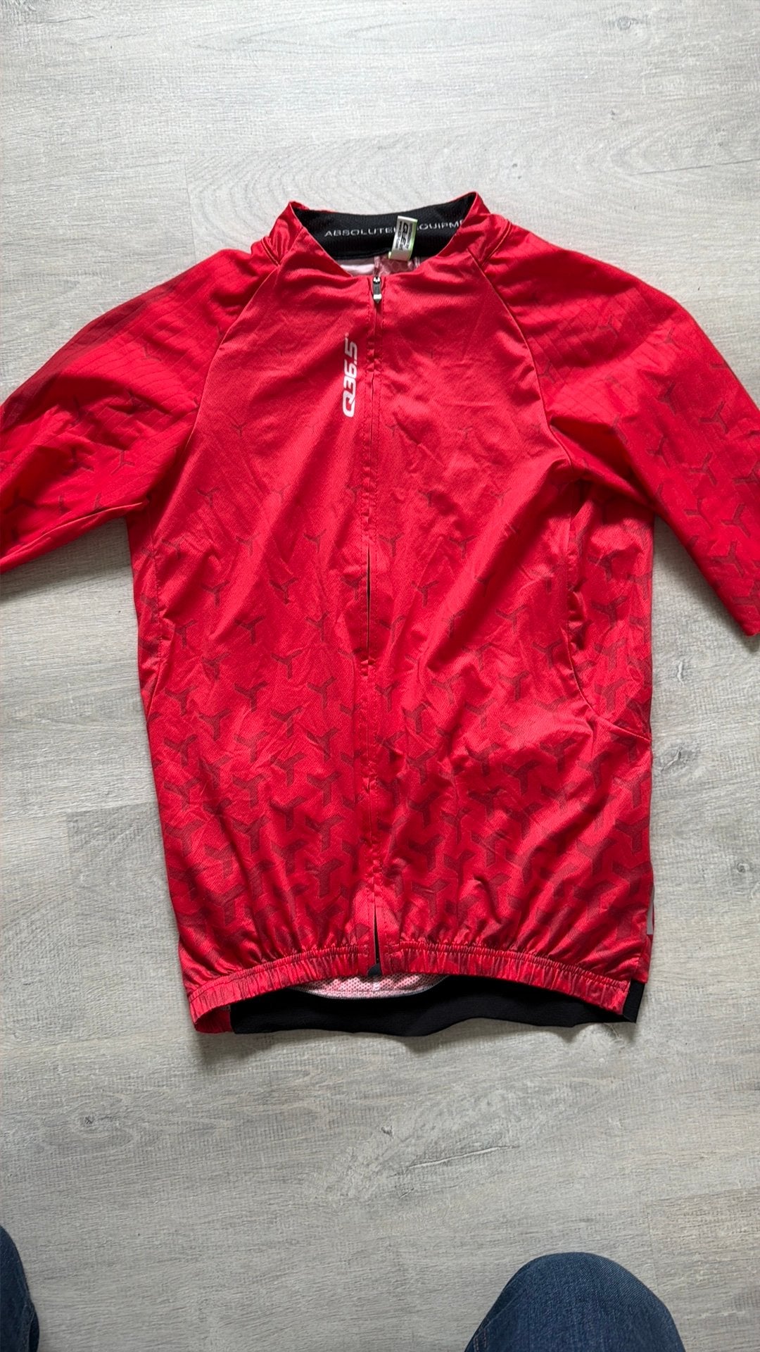 Q36.5 fietsshirt rood maat S, Kleding | Heren, Truien en Vesten, Ophalen, Zo goed als nieuw, Maat 46 (S) of kleiner, Rood
