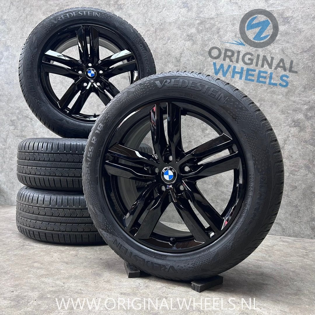 18 inch originele velgen + all season banden BMW X1 X2 570M, Autos : Pièces & Accessoires, Pneus et Jantes, 4 Saisons, Véhicule de tourisme