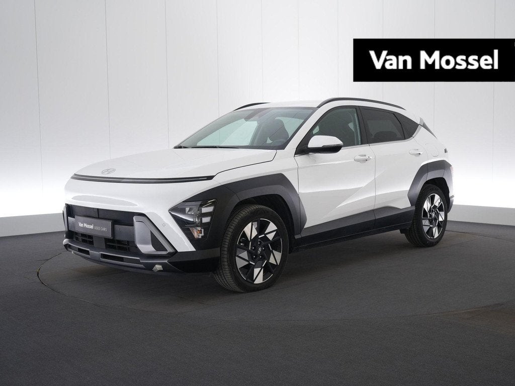 Hyundai Kona 1.6 GDi Hybrid Feel 6-DCT CAMERA - APPLE CARPLA, Auto's, Gebruikt, 2 kWh, 1600 cc, Wit