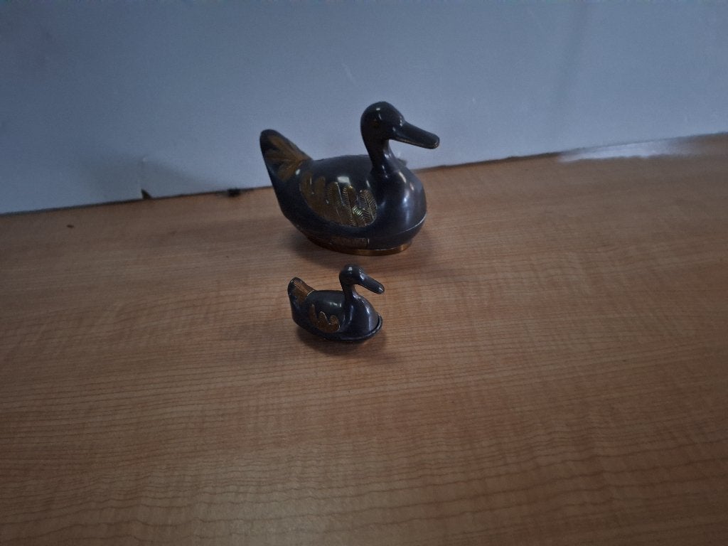 2 beeldjes eendjes, Verzamelen, Ophalen of Verzenden, Zo goed als nieuw