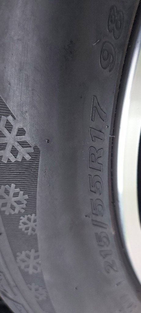 4 Hondavelgen + winterbanden, Ophalen, Banden en Velgen, 17 inch, Winterbanden