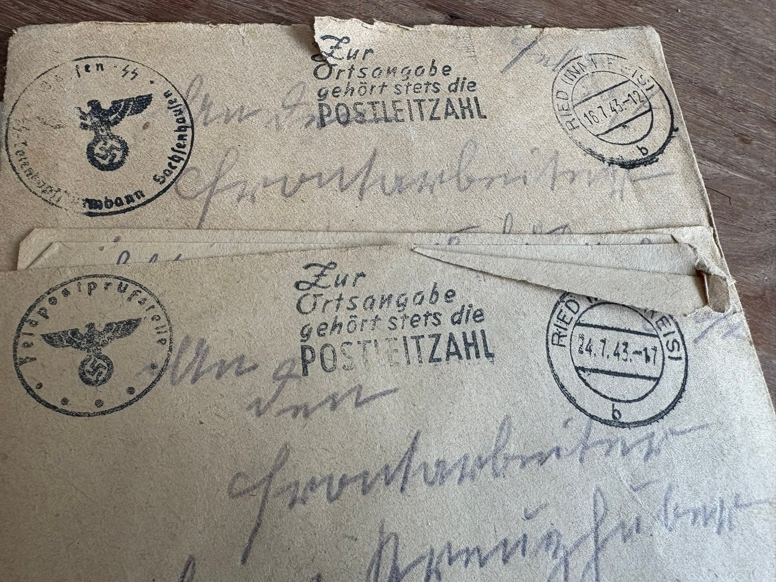 Lettres anciennes datant des années 1940-1945, Enlèvement ou Envoi, Comme neuf