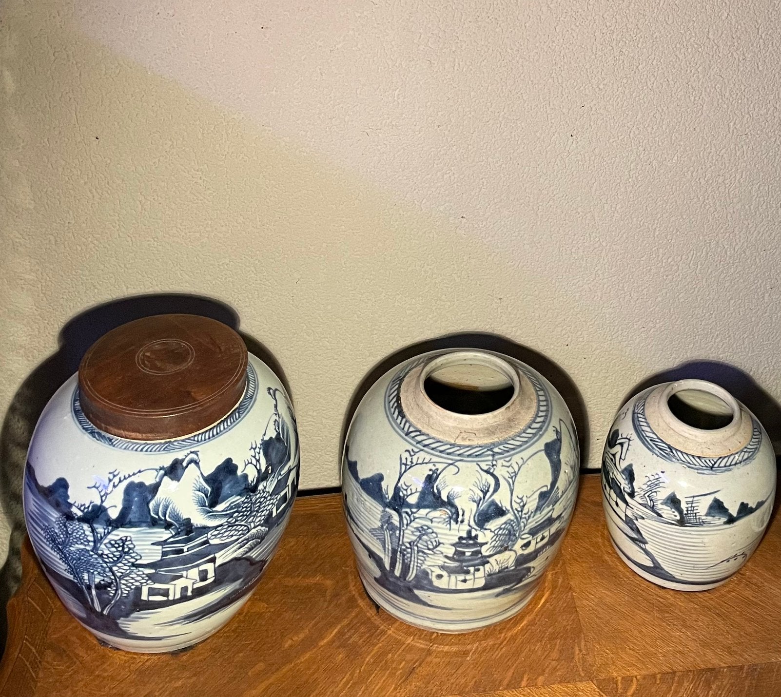 3 x vases chinois anciens, Antiquités & Art, Enlèvement