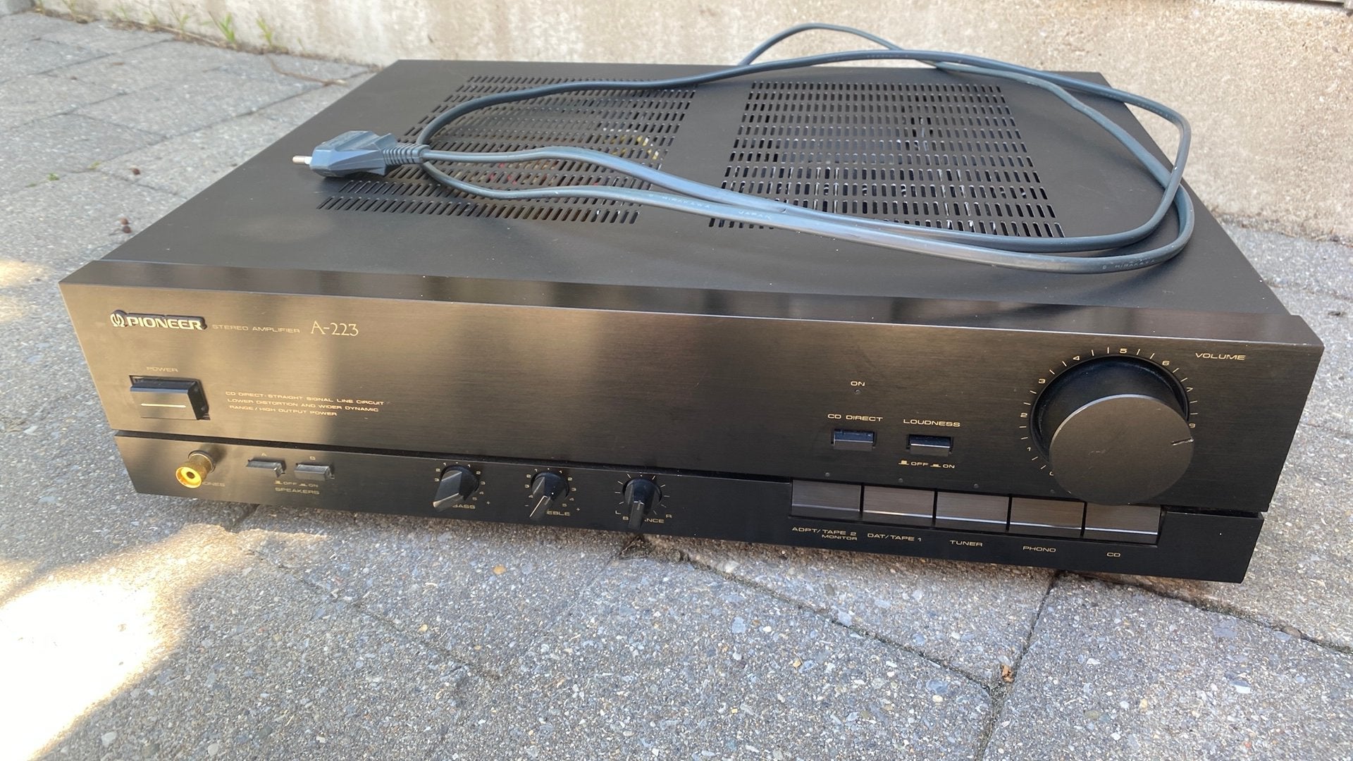 Pioneer A-223 stereo versterker., Audio, Tv en Foto, Ophalen, Gebruikt, Pioneer, Minder dan 60 watt