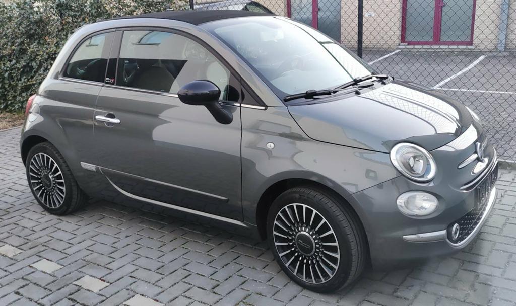 Fiat 500C met 110.000km, Auto's, Fiat, Voorwielaandrijving, Euro 5, Zwart, Cabriolet