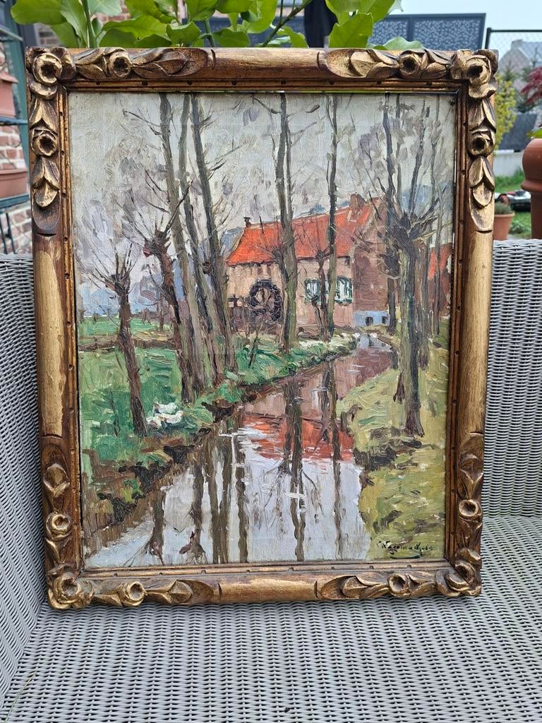 Le moulin de grimbergen ?, Antiquités & Art, Art | Peinture | Classique, Enlèvement