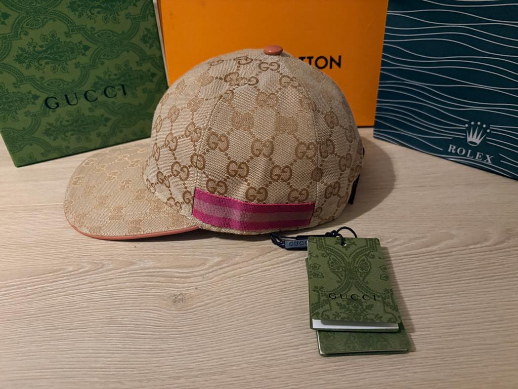 Gucci pet met snoepband maat M, Verzenden, Zo goed als nieuw, Pet