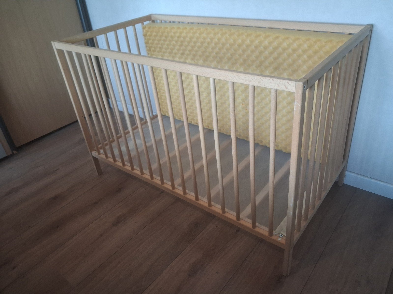 ensemble de lit bébé + draps et couvertures, Enlèvement, Utilisé, Lit