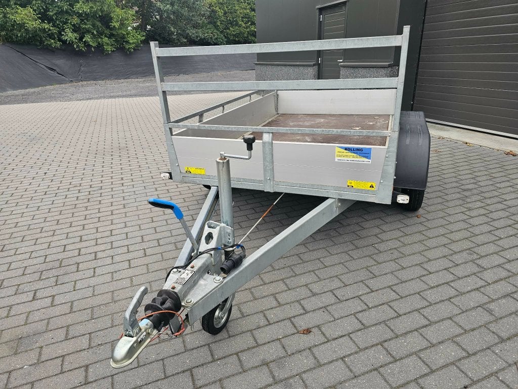 Aanhangwagen dubbelas aluminium geremde, Ophalen