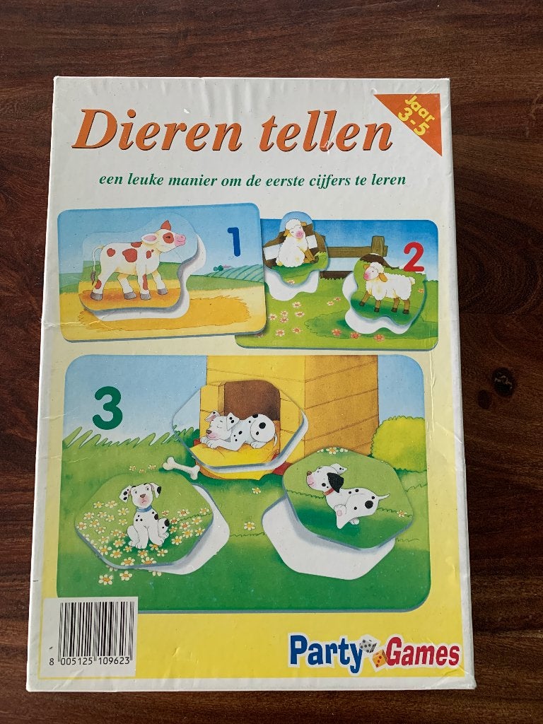 ♫ Puzzels dieren tellen 3-5j, Ophalen of Verzenden, 10 tot 50 stukjes, Gebruikt, 2 tot 4 jaar